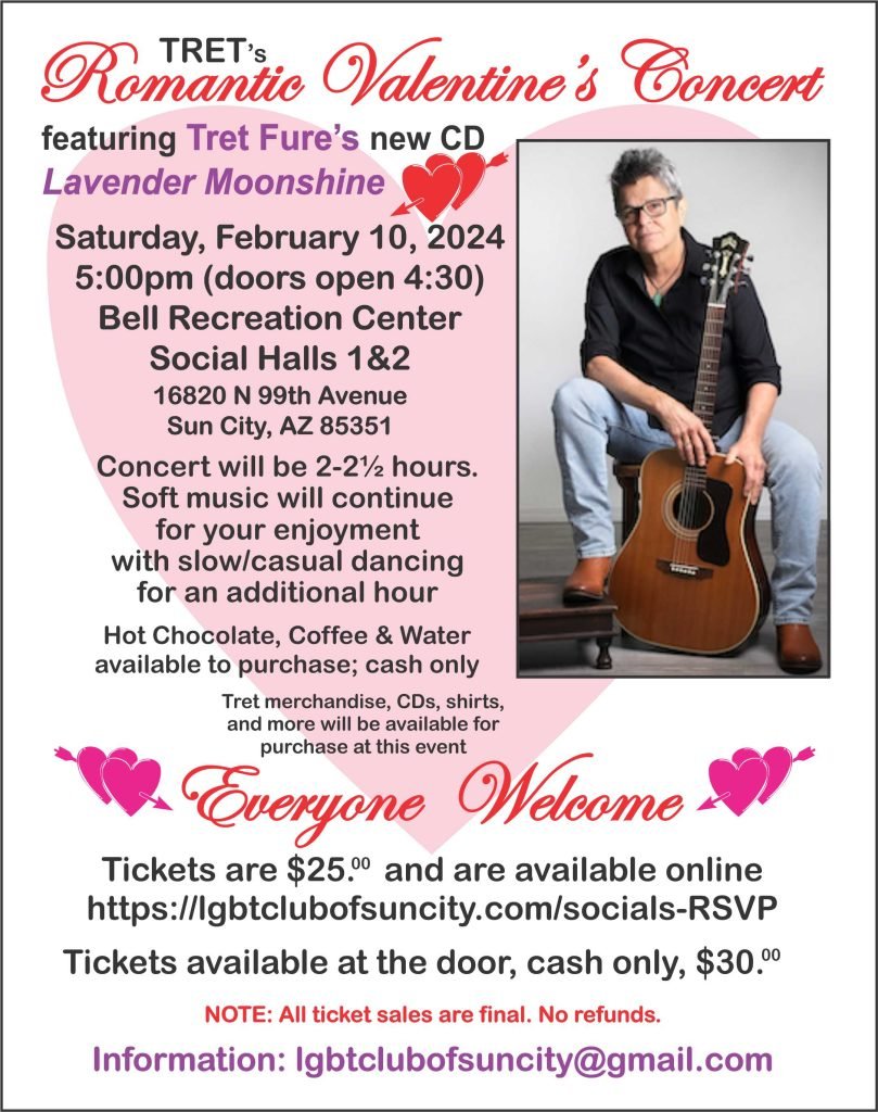 Tret Fure's Romantic Valentine's Concert in Sun City, AZ